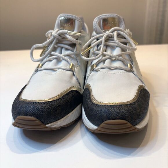 Michael Kors MK Women's Billie Trainer Signature Sneakers LS20K US Size 10 M - Picture 3 of 13